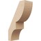 Ekena Millwork 3-inch W x 6-inch D x 10-inch H Ridgewood Rough Cedar Woodgrain TimberThane Knee Brace, Primed BRCUR03X06X10RIDRCPR - alternate 1